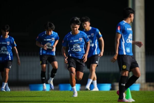 ยศกร บูรพา กองหน้าทีมชาติไทย U23 ลงฝึกซ้อมเตรียมความพร้อมลุยศึกฟีฟ่าเดย์