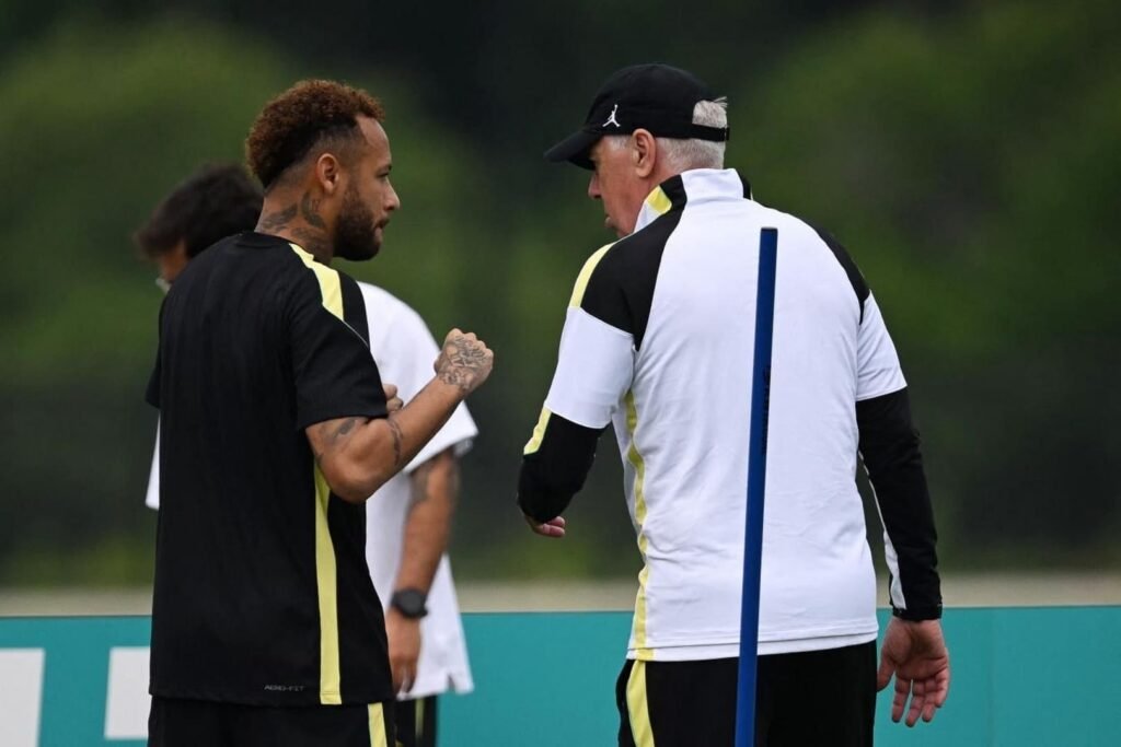 ancelotti neymar 2